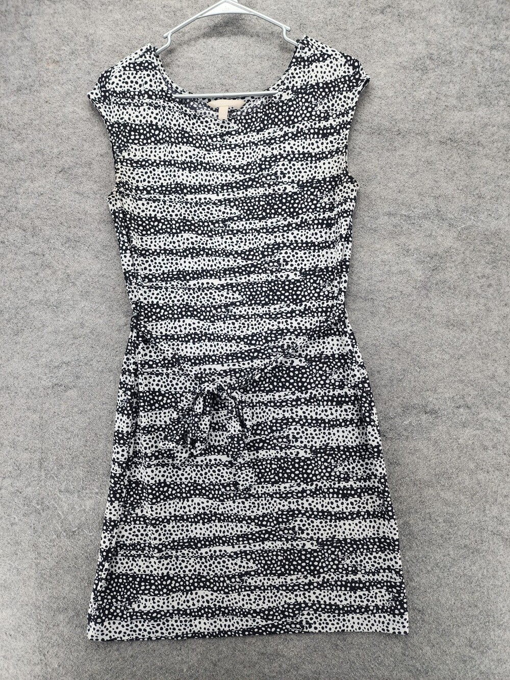 Banana Republic Dress Womens XS Sleeveless Black White Bodycon